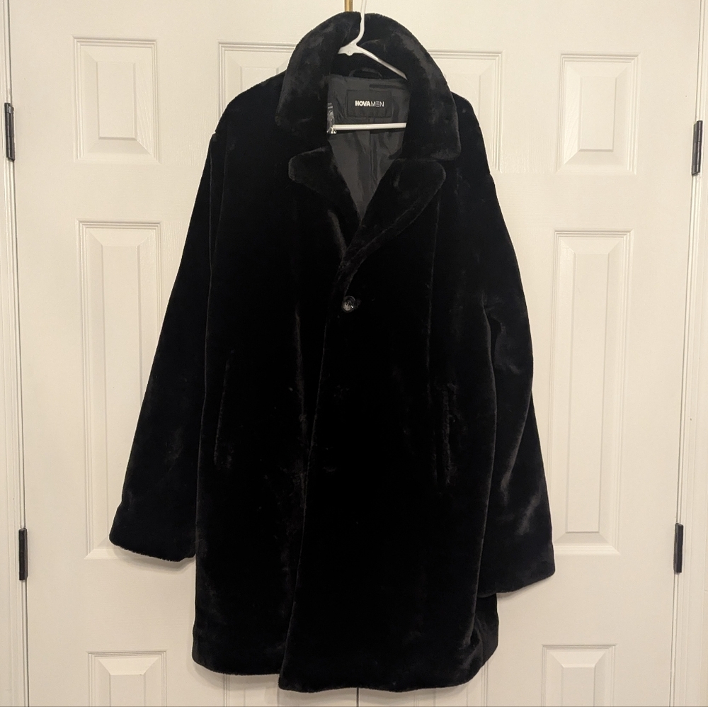 Men's Fashion Nova Furry Soft Coat